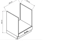 CUISINE COMPLETE ISABEL GRIS CLAIR ANGLE 260X200 NON MONTEE SANS ELECTROMENAGER 9 MEUBLES