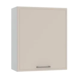 Cuisine complète Bora 8 éléments couleur beige mat avec plan de travail inclus - Longueur 180/240 cm