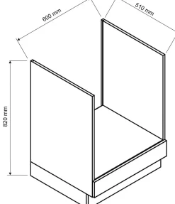 Cuisine complète d'angle ISYA 9 éléments couleur Noir/Chêne Artisan - Longueur 200/260 cm