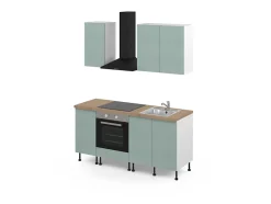 Cuisine complète GoodHome Stevia vert sans électroménager