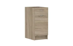 Cuisine complète Mila 7 éléments couleur chêne sonoma avec plan de travail inclus - Longueur 180/240 cm