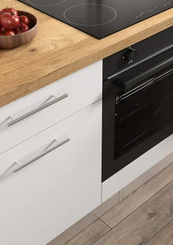 Cuisine complète montée All In Monica blanc L. 255 cm avec électroménager