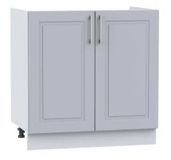 Cuisine complète Nela 8 éléments couleur gris mat - Longueur 260 cm