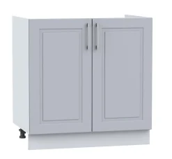 Cuisine complète Nela 7 éléments couleur gris mat - Longueur 180/240 cm