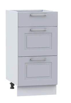 Cuisine complète Nela 7 éléments couleur gris mat - Longueur 180/240 cm