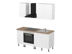 Cuisine complète sans électroménager Stevia blanc mat GoodHome