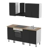 Cuisine complète sans électroménager Garcinia noir mat GoodHome