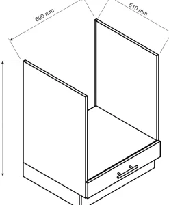 Cuisine complète Vera 8 éléments blanc brillant L 240 cm sans plan de travail