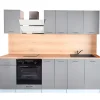 Cuisineandcie - Cuisine complète ECO Gris Brillant 240 cm