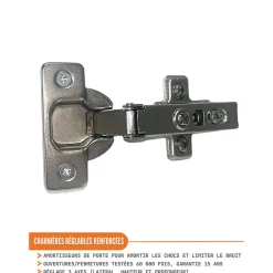 Cuisineandcie - Meuble bas de cuisine Eco Blanc 1 porte L 40 cm