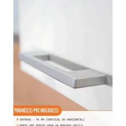 Cuisineandcie - Meuble bas de cuisine Eco Blanc 1 porte L 40 cm