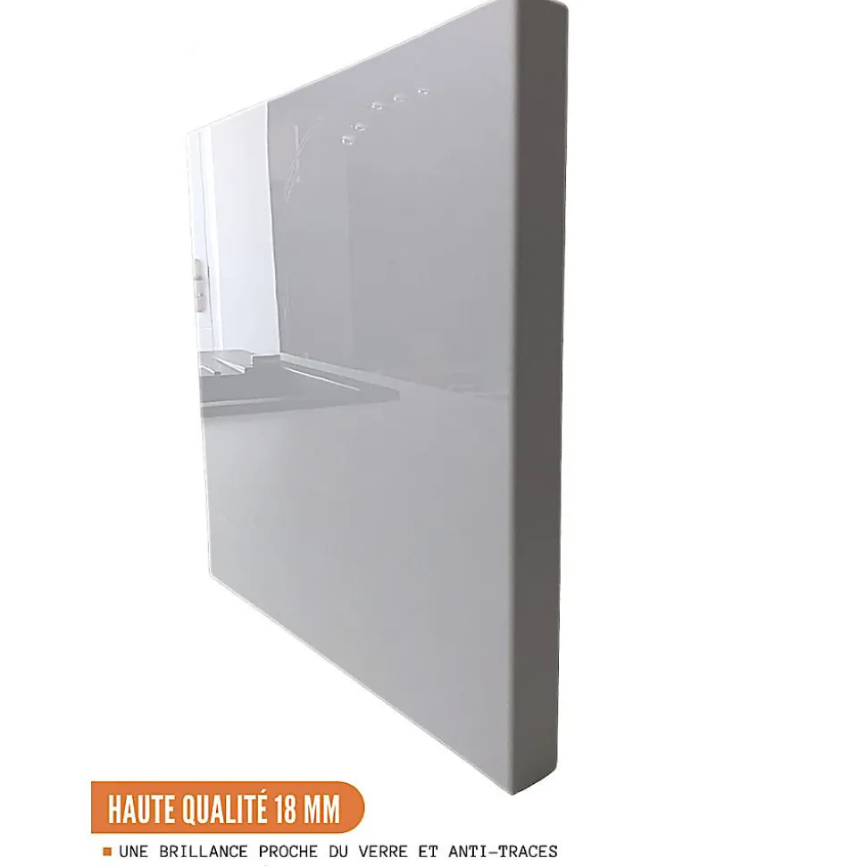 Cuisineandcie - Meuble bas de cuisine Eco Blanc Brillant 1 porte L 40 cm