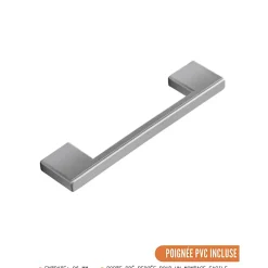 Cuisineandcie - Meuble d'angle bas Eco Noyer blanchi 1 porte, L 105 cm