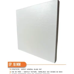 Cuisineandcie - Meuble d'angle bas Eco Blanc 1 porte L 105 cm