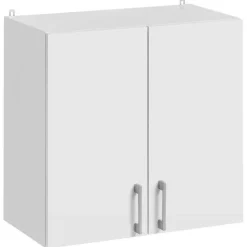 Cuisineandcie - Meuble haut de cuisine Eco Blanc 2 portes L 60 cm