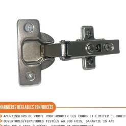 Cuisineandcie - Meuble haut de cuisine Eco Blanc Brillant 1 porte L 30 cm