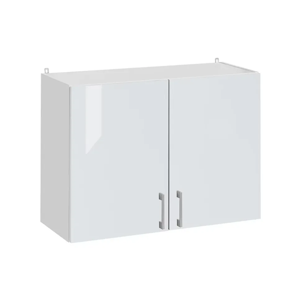 Cuisineandcie - Meuble haut de cuisine Eco Blanc Brillant 2 portes L 60 cm