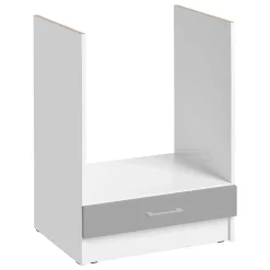 Cuisineandcie - Meuble pour four encastrable Eco Gris Brillant L 60 cm