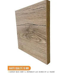 Cuisineandcie - Meuble pour four encastrable Eco Noyer Blanchi L 60 cm