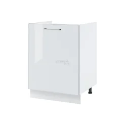 Cuisineandcie - Meuble sous-évier Bellissi Blanc Brillant 1 porte L 60 cm