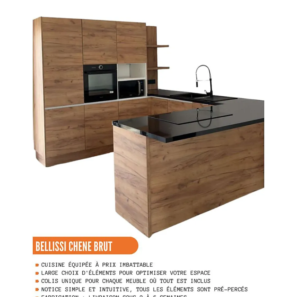 Cuisineandcie - Range bouteille Bellissi Chene L 15 cm