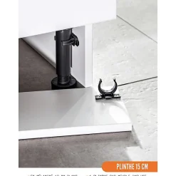 Cuisineandcie - Range bouteille Bellissi Blanc L 15 cm