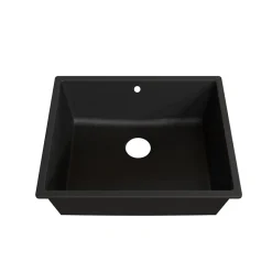 Cuve RESIROC - évier 1 bac sans égouttoir - 54 x 44 cm - Noire
