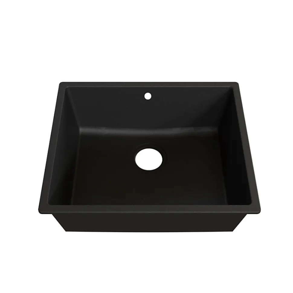 Cuve RESIROC - évier 1 bac sans égouttoir - 54 x 44 cm - Noire