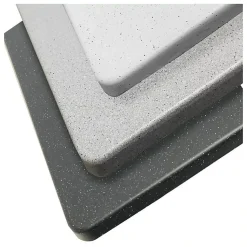 Cuve RESIROC - évier 1 bac sans égouttoir - 76 x 50 cm - Blanc