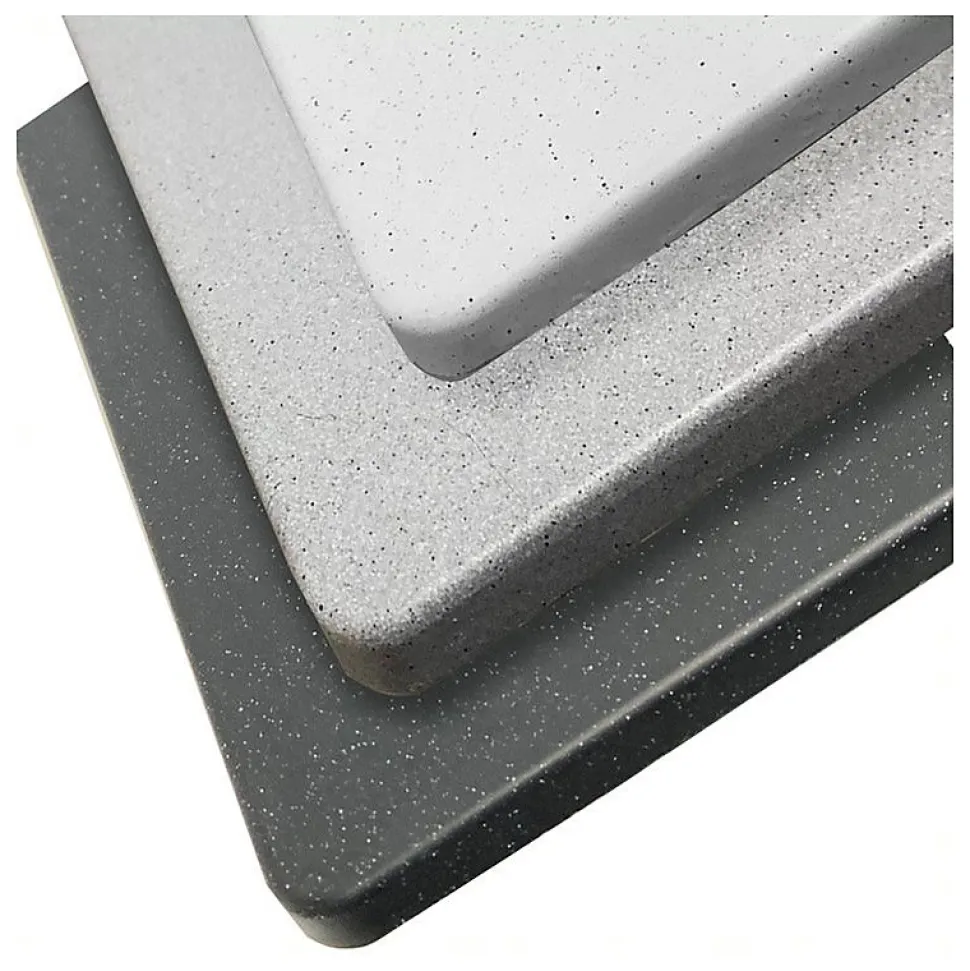 Cuve RESIROC - évier 1 bac sans égouttoir - 44 x 44 cm - Blanc