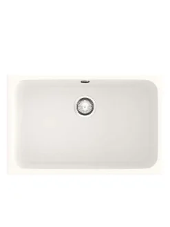 Cuve sous plan POALGI, GANDIA 195, Granit, Blanc Snow, 74 cm, 1 bac