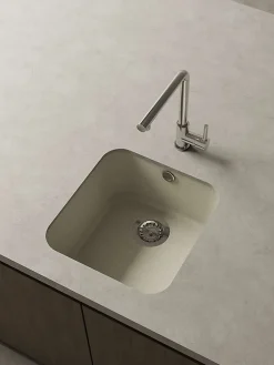 Cuve sous plan POALGI, GANDIA 193, Granit, Beige Pumice, 44 cm, 1 bac