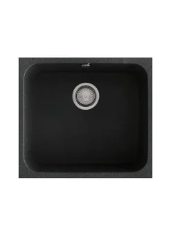 Cuve sous plan POALGI, GANDIA 194, Granit, Noir Basalt, 54 cm, 1 bac