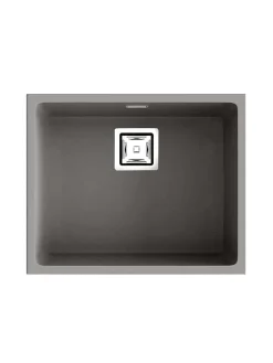 Cuve sous plan POALGI, ZIE 186, Granit, Gris Ash, 55 cm, 1 bac