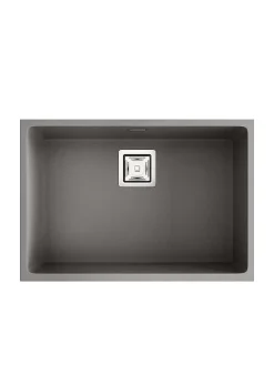 Cuve sous plan POALGI, ZIE 182, Granit, Gris Ash, 65 cm, 1 bac