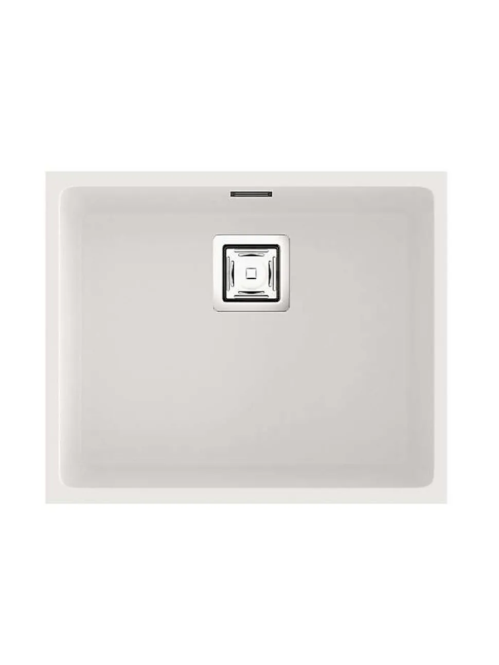 Cuve sous plan POALGI, ZIE 186, Granit, Blanc Snow, 55 cm, 1 bac