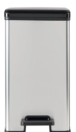 DECO SLIM BIN Poubelle rectangulaire à pédale 25L - Veba