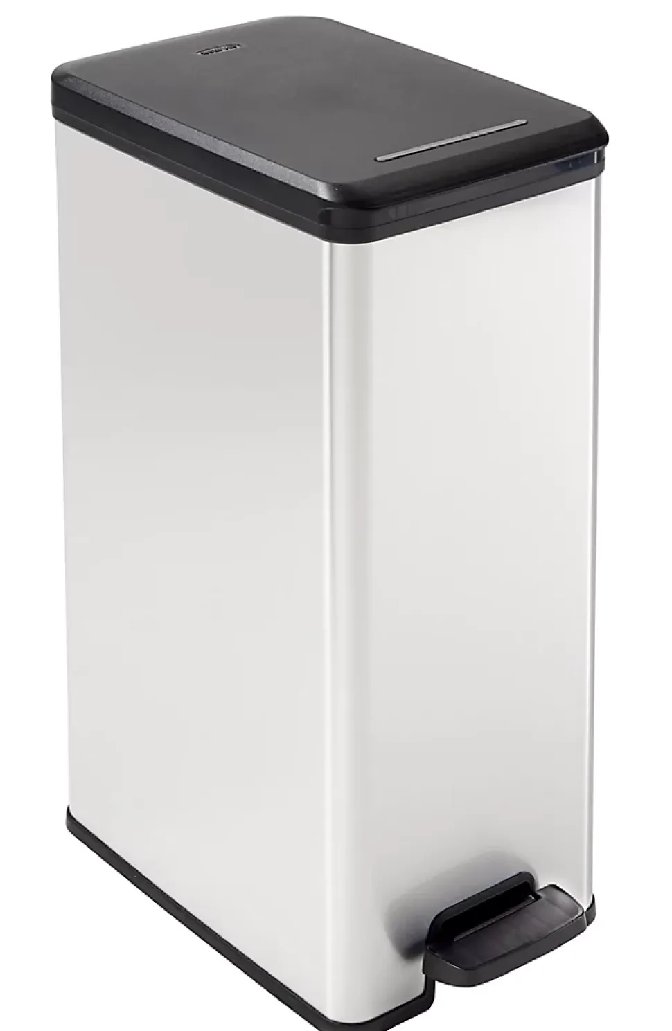 DECO SLIM BIN Poubelle rectangulaire à pédale 40L - Veba