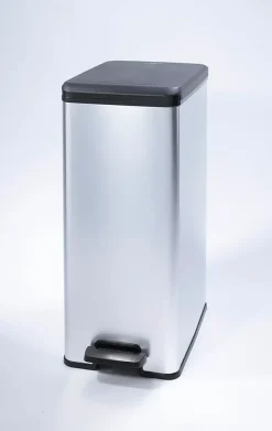 DECO SLIM BIN Poubelle rectangulaire à pédale 40L - Veba