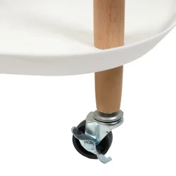 Desserte - Home Deco Factory - Kaleo - élégante - Blanche - H81 X L56 X P35,5 Cm