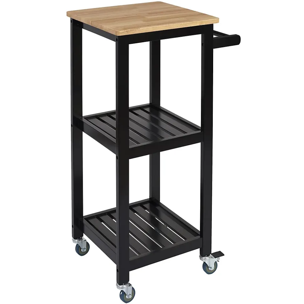 Desserte à roulettes 2 étages - L. 37 x H. 84 cm