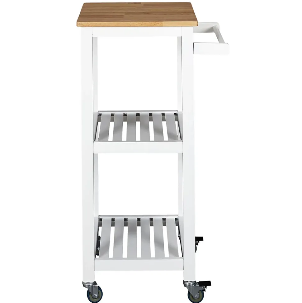 Desserte à roulettes 2 étages - L. 37 x H. 84 cm