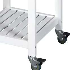 Desserte à roulettes 2 étages - L. 37 x H. 84 cm