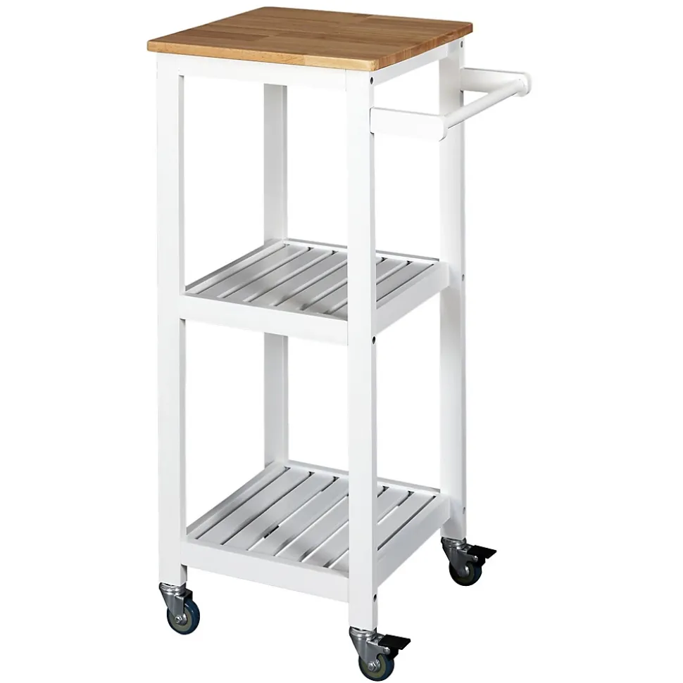 Desserte à roulettes 2 étages - L. 37 x H. 84 cm