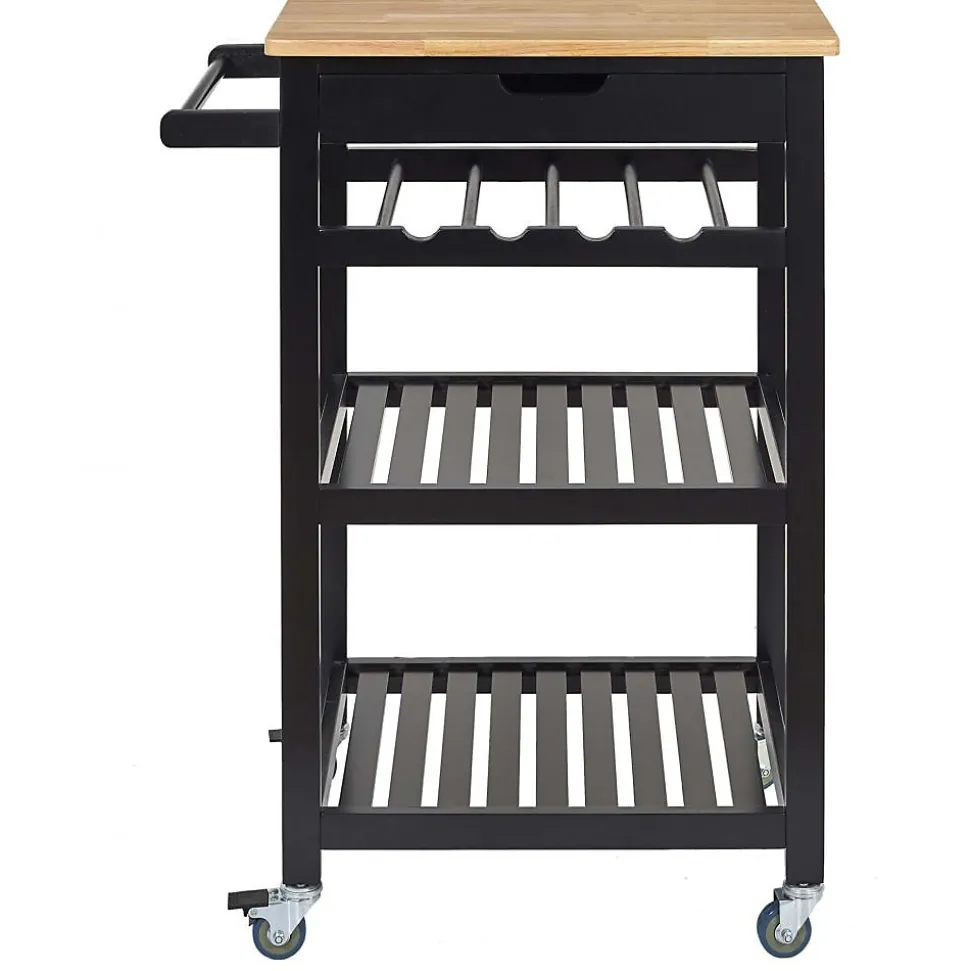 Desserte à roulettes en bois 40x61x84.5 cm