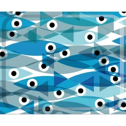 Desserte pliante BAUHAUS avec roulettes, Structure blanche, 2 niveaux, 4 positions