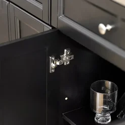 Desserte sur Roulettes,Îlot de Cuisine avec Plan Rabattable,Noir,FKW71-SCH,SoBuy