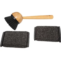 Distributeur à savon avec brosse éponge Bambou - 5Five