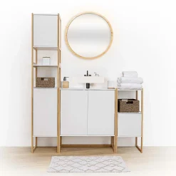 Distributeur à savon en résine Naturéo blanc 300ml - Blanc- 5five