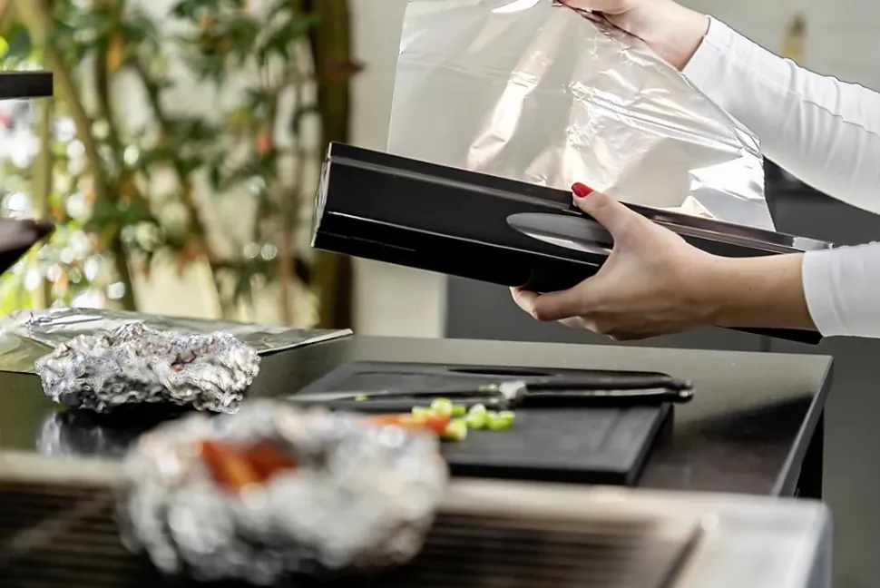 Distributeur de film alimentaire/aluminium noir